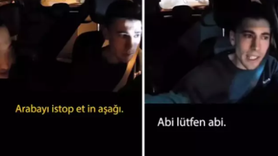 Taksicinin Martı Tag sürücüsüne yaptıkları sosyal medyada infial yarattı