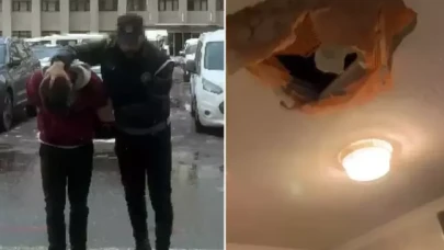 Ümraniye'de dehşet!  Tavanı delip eve girdi,  anne ve kızına saldırdı