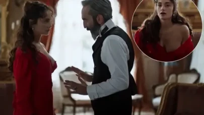 Türk dizisinde iğrenç sahne! Şakir Paşa'nın gelini ile çektiği sahneye büyük tepki!