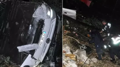 Yolcu otobüsü metrelerce yüksekten şarampole yuvarlandı: 10'u ağır 28 yaralı