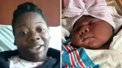 Doğurduğu bebeği görünce ağlamaya başladı!