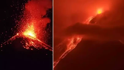 Dünyanın en aktif yanardağı patladı,  30 bin kişi risk altında