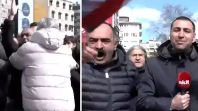 İmamoğlu protestosunda AKİT TV canlı yayınına müdahale