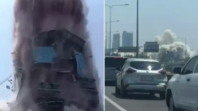 7.7'lik deprem Bangkok'taki gökdeleni saniyeler içinde yerle bir etti