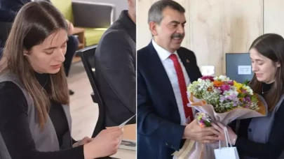 Bakan Tekin 'sarı zarf' verdiği öğretmen önce tedirgin oldu,  sonra mutlu oldu
