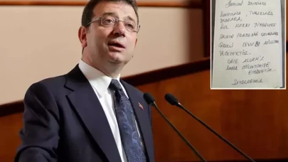 Ekrem İmamoğlu'nun gözaltına alınırken deftere karaladığı not ortaya çıktı