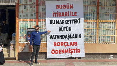 Depremzedelerin 1.6 milyonluk veresiyesini kapattı