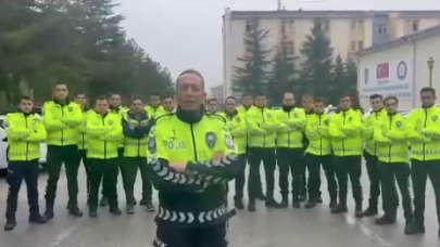 Trafik polislerimizden Cuma mesajları