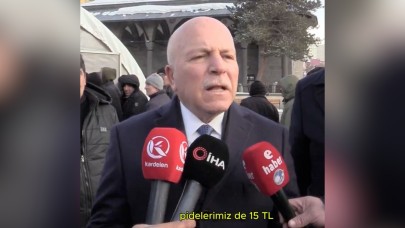 İftar çadırında Yemek dolduran Belediye Başkanı: Halk ekmeğimiz 6 TL,  pidemiz 15 T