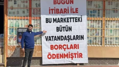 Gizemli hayırsever depremzedelerin 1 milyon 600 bin liralık market borcunu ödedi