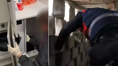 Çamaşır makinesinin altından tünel: Film gibi operasyonla yakalandı!
