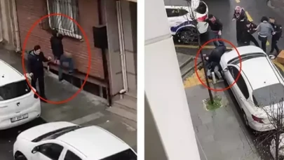 "Balkona neden izmarit attınız" dediler,  kaldırım taşıyla saldırdılar
