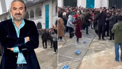 Volkan Konak'ın cenazesinde gerginlik! Polis barikatı yıkıldı