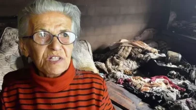 Annesini baltayla kesmek istedi başaramayınca evi yaktı