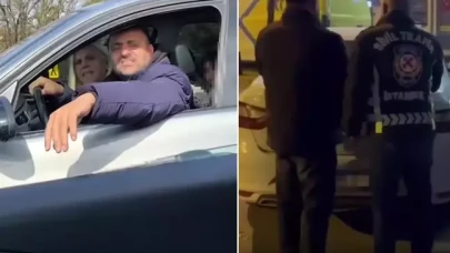 Trafikte magandalık yapan adamın hikayesi bilindik sonla bitti!