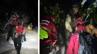 Ülkeye kaçak yollarla giren 4 şahıs ormanlık alanda donmak üzereyken bulundu