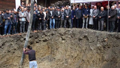 Şehidin ailesi için kurduğu ev hayalini devlet gerçekleştirdi,  temel törenle atıldı
