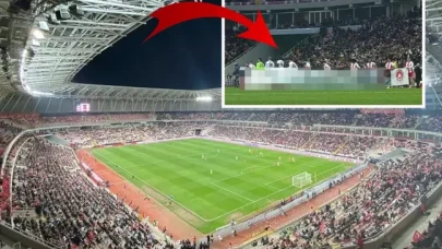 Fenerbahçe maçı öncesi açılan pankart ortalığı karıştırdı