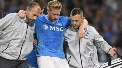 Napoli’de şok sakatlık: Kevin De Bruyne 4 ay yok