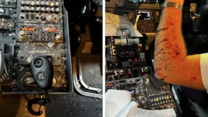 United Airlines uçağına havada cisim çarptı, pilot yaralandı