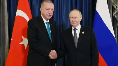 Cumhurbaşkanı Erdoğan, Rusya Devlet Başkanı Putin ile  görüştü