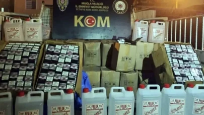 Fethiye’de sahte şarap operasyonu: 1980 litre kaçak içki ele geçirildi