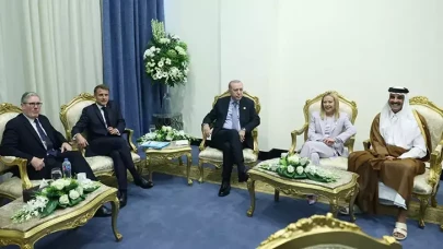 Cumhurbaşkanı Erdoğan, Katar Emiri Al Sani ile bir araya geldi