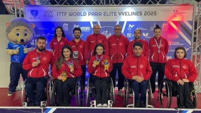 Türk Para Masa Tenisi Takımı Fransa’dan 5 madalya ile döndü