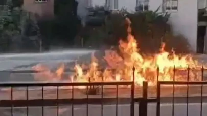 Sigara yakmak isterken yangına sebep oldu