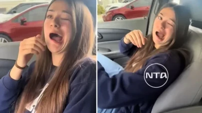 Dişçiden çıkan kadının ağzı birden kaymaya başladı