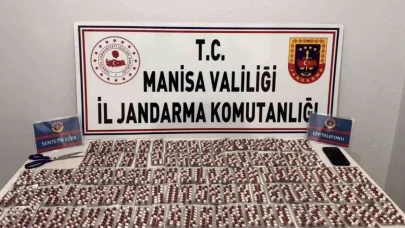 Manisa’da jandarmadan uyuşturucu operasyonu: 1.622 hapla yakalandı
