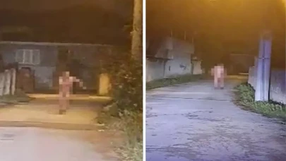 Düzce'de akılalmaz anlar: Dilenci çırılçıplak soyunup kaçtı