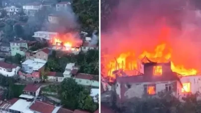 Bursa'da yangın kabusu: Alevler 4 evi sardı