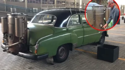 Ne benzin ne elektrik: Bu otomobil yarım asırdır odunla çalışıyor
