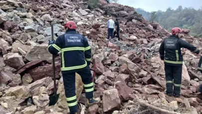 Fatsa'da taş ocağında göçük: 2 kişi enkaz altında