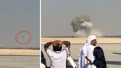 Hindistan'ın savaş uçağı Dubai'de yere çakıldı