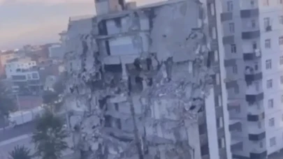 Diyarbakır’da yıkım sırasında 8 katlı bina çöktü