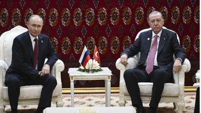 Cumhurbaşkanı Erdoğan, Rusya Devlet Başkanı Putin ile Aşkabat’ta görüştü