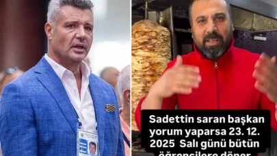 Sadettin Saran’dan sosyal medyada gündem olan döner paylaşımına dikkat çeken yanıt