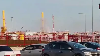 Silivri'de BOTAŞ tesisinde yangın!