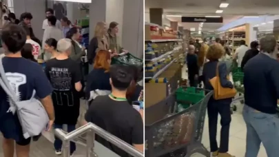 Elektriksiz kalan İspanya'da halk marketlere hücum etti