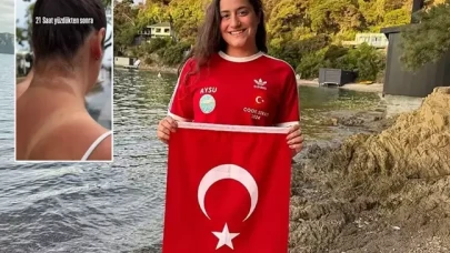 65 kilometre yüzen Aysu Türkoğlu'nun vücudundaki inanılmaz değişim