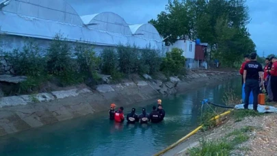 Sulama kanalına düşüp kaybolan çocuktan 3. günde acı haber