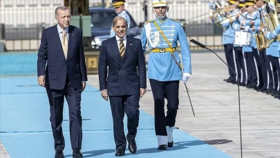 Cumhurbaşkanı Erdoğan, Pakistan Başbakanı Şerif'i kabul etti ve onuruna yemek verdi