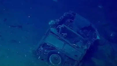 II. Dünya savaşında batan uçak gemisinin enkazında gizemli bir araç bulundu