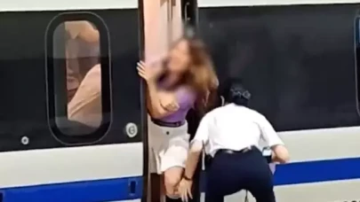 Geç kalan arkadaşlarının yetişmesi için treni durduran kadın tutuklandı