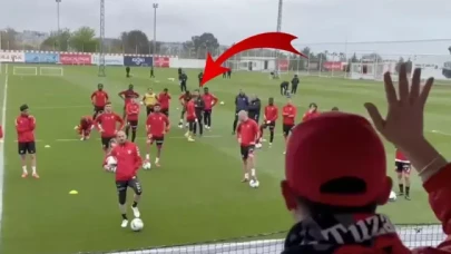 Emre Kılınç, taraftarın sözleri sonrası antrenmanı terk etti