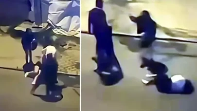Sokak ortasında kadına şiddet! Tekme tokat darbedip saçlarından sürüklediler