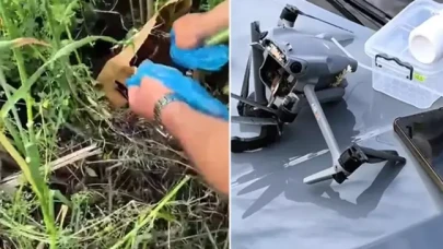 Polis, uyuşturucu sevkiyatı yapılan dronu vurarak düşürdü
