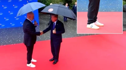 Edi Rama'nın ayakkabıları karşılamaya damga vurdu! Erdoğan takılmadan edemedi